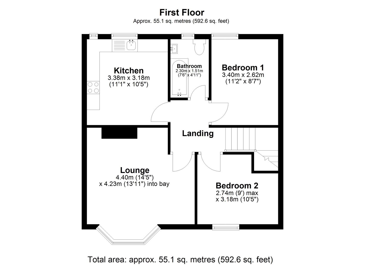 Floorplan.Silverhill Drive, Newcastle Upon Tyne